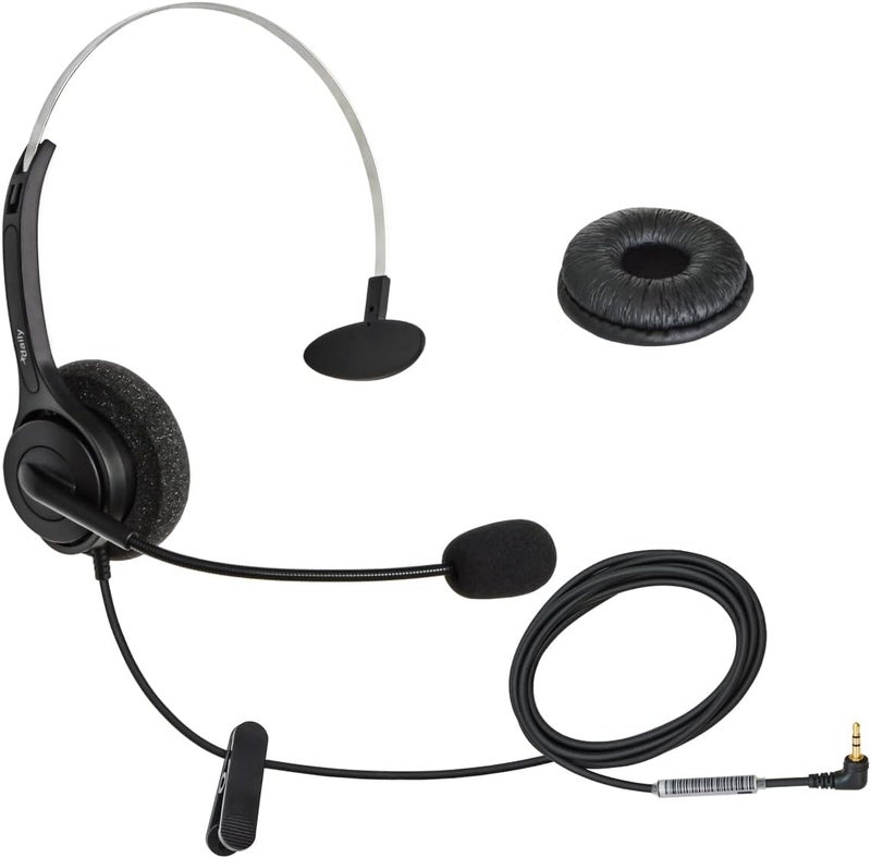 daily headset DailyHeadset 2.5 mm Jack Phone Headset On Ear Headphones Hands Free for Cordless Landline Telephones - Image 1
